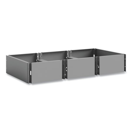 SAFCO Triple Continuous Metal Locker Base Addition, 35w x 16d x 5.75h, Gray 5520GR